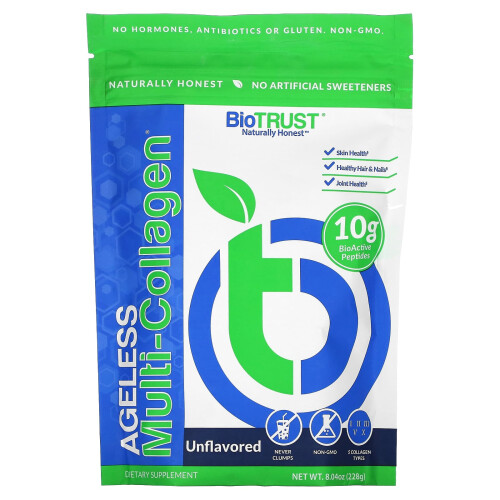BioTRUST, Multi-Collagène Ageless, Non Aromatisé, 8.04 oz (228 g)