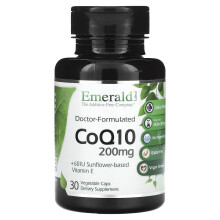 Emerald Laboratories, CoQ10, 200 mg, 30 Pflanzenkapseln