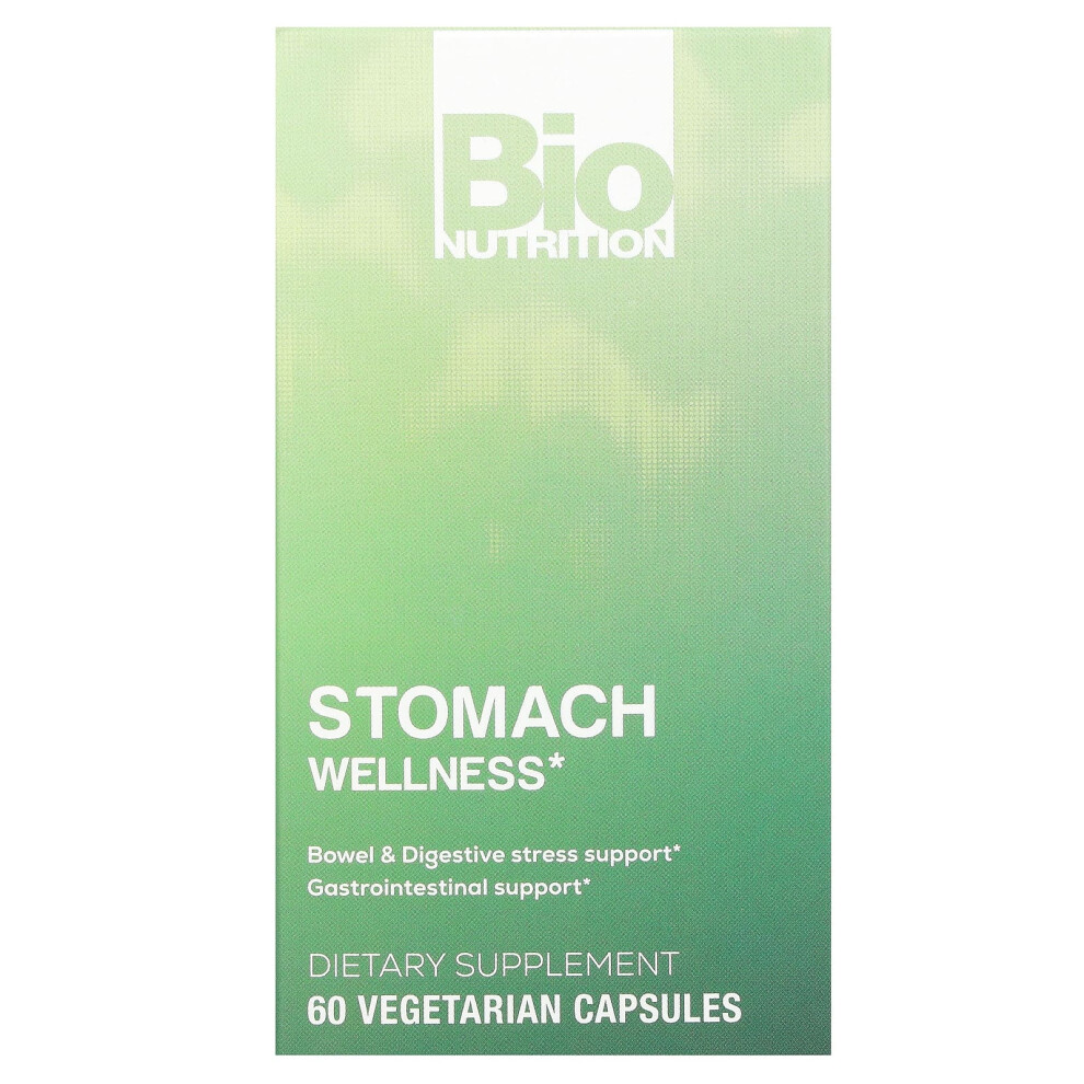 Bio Nutrition , Stomach Wellness, 60 Vegetarian Capsules