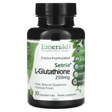 Emerald Laboratories, Setria L-Glutathion, 250 mg, 30 Pflanzenkapseln