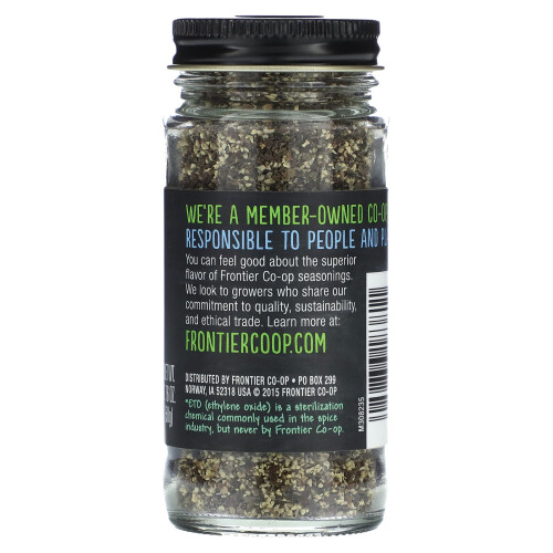 Frontier Co-op, Schwarzer Pfeffer, Grob gemahlen, 1.76 oz (50 g) 1