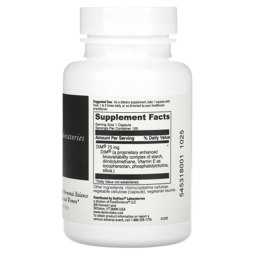 DaVinci Laboratories of Vermont, DIMPRO, 120 Capsules 1