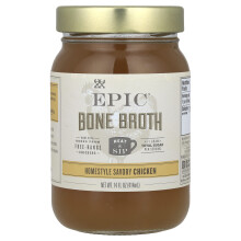 Epic Bar, Bouillon d'Os, Poulet Savoureux Maison, 14 fl oz (414 ml)