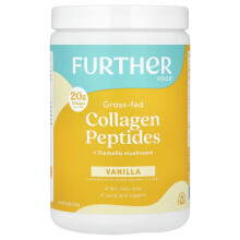 Further Food, Weidegefütterte Kollagenpeptide + Tremella-Pilz, Vanille, 10,37 oz (294 g)