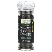 Frontier Co-op, Organische Tellicherry-Schwarze Pfefferkörner, 1,76 oz (50 g)