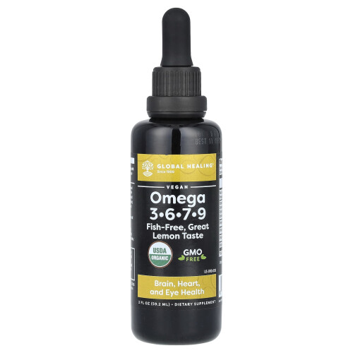 Global Healing, Omega 3, 6, 7, 9, Zitrone, 2 fl oz (59,2 ml)