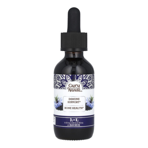 GuruNanda, D3 + K2, Black Seed Oil, 2 fl oz (59 ml) 2