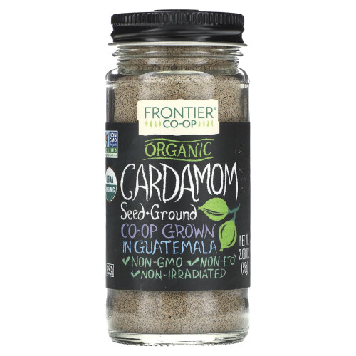 Frontier Co-op, Bio Kardamomsamen, Gemahlen, 2,08 oz (58 g)