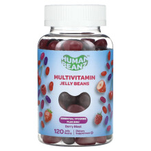 Human Beanz, Jelly Beans Multivitaminés, Berry Blast, 120 Jelly Beans