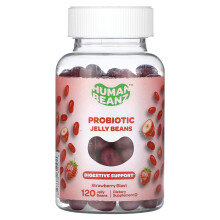 Human Beanz, Probiotische Jelly Beans, Erdbeer-Explosion, 120 Jelly Beans