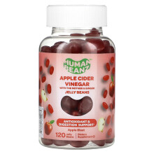 Human Beanz, Apfelessig-Jelly Beans, Apfelgeschmack, 120 Jelly Beans