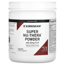 Kirkman Labs, Poudre Super Nu-Thera avec P-5-P, Citron Naturel, 16 oz (454 g)