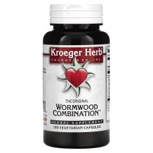 Kroeger Herb Co, The Original Wormwood Kombination, 100 vegetarische Kapseln