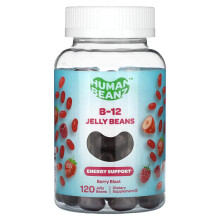 Human Beanz, B-12 Geleebohnen, Beerengeschmack, 120 Geleebohnen