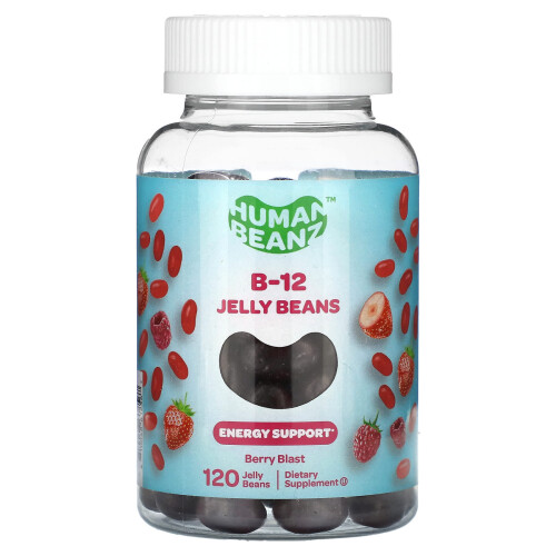 Human Beanz, B-12 Geleebohnen, Beerengeschmack, 120 Geleebohnen