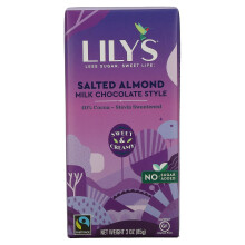Lily's Sweets, 40% Kakao Milchschokoladen-Art, Gesalzene Mandel, 3 Unzen (85 g)