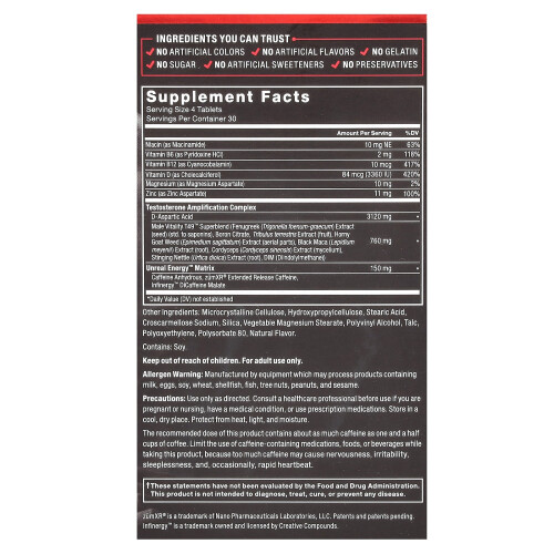 Force Factor, Test X180 Boost, 120 Tabletten 1