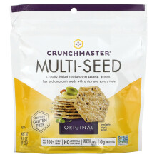 Crunchmaster, Multisamen, Knusprige Gebackene Reiswaffeln, Original, 4 oz (113 g)