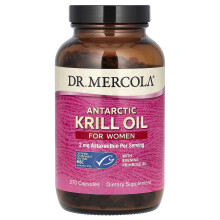 Dr. Mercola, Antarktisches Krillöl für Frauen, 270 Kapseln