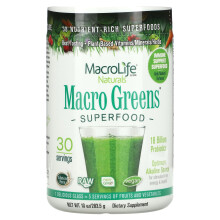 Macrolife Naturals, Macro Greens, Superaliment, 10 oz (283,5 g)