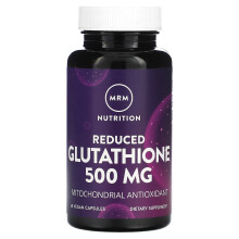 MRM Nutrition, Reduziertes Glutathion, 500 mg, 60 vegane Kapseln