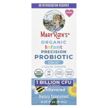 MaryRuth's, Probiotique de Précision Biologique pour Nourrissons, Gouttes Liquides, Nouveau-né+, Non Aromatisé, 1 Milliard d'UFC, 0,27 fl oz (8 ml)