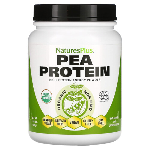 NaturesPlus, Bio-Erbsenproteinpulver, 1,1 lbs (500 g)