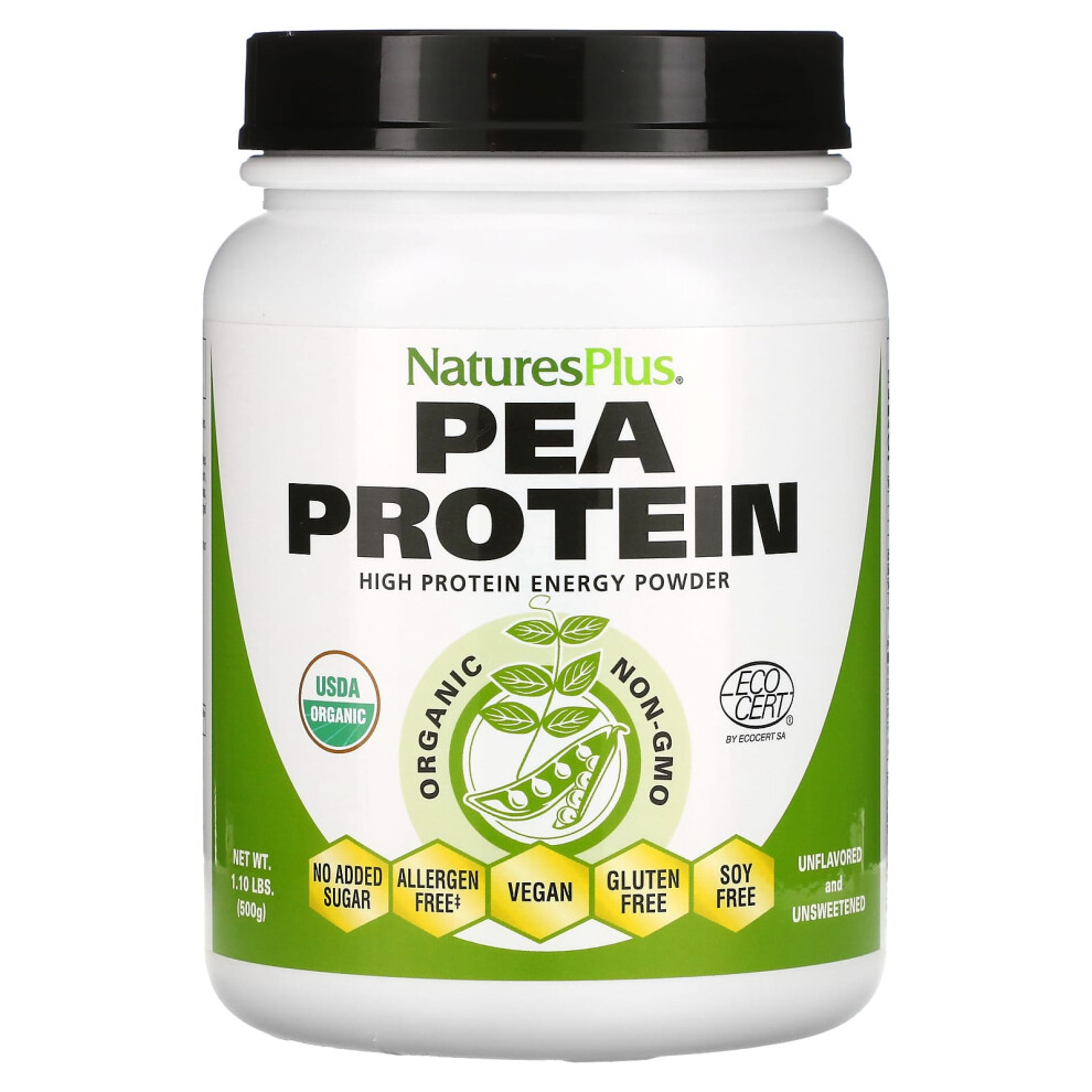 Naturesplus , Organic Pea Protein Powder, 1.1 Lbs (500 G)