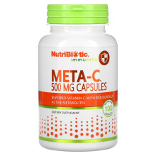 NutriBiotic, Immunité, Meta-C, 500 mg, 100 Capsules Sans Gluten