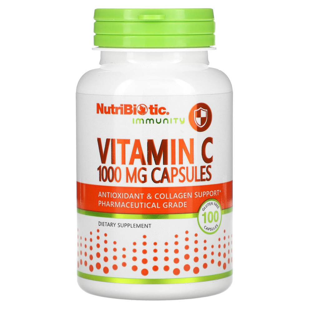 Nutribiotic , Immunity, Vitamin C, 1,000 Mg, 100 Gluten Free Capsules