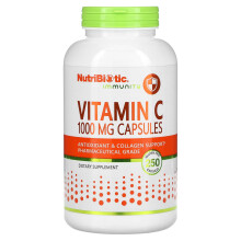 NutriBiotic, Immunität, Vitamin C, 1.000 mg, 250 Kapseln