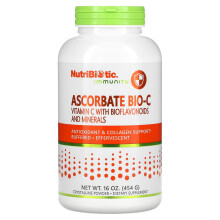 NutriBiotic, Immunität, Ascorbat Bio-C, Vitamin C mit Bioflavonoiden und Mineralien, 16 Unzen (454 g)