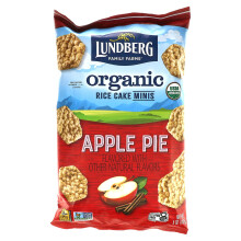 Lundberg, Minis Galettes de Riz Biologiques, Tarte aux Pommes, 5 oz (142 g)