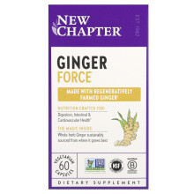 New Chapter, Ingwer Kraft, 60 Vegetarische Kapseln