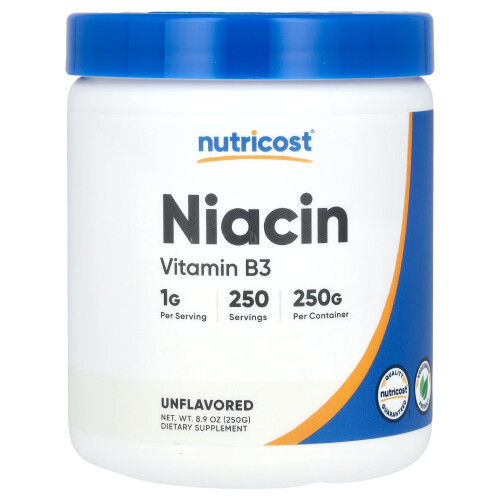 Nutricost, Niacine, Non Aromatisé, 8,9 oz (250 g)