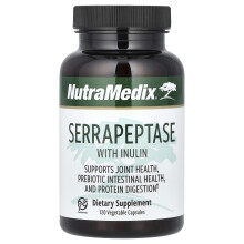 NutraMedix, Serrapeptase mit Inulin, 120 Vegetarische Kapseln