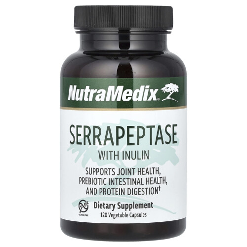 NutraMedix NutraMedix, Serrapeptase mit Inulin, 120 Vegetarische Kapseln