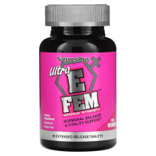 NaturesPlus, Ultra E Fem Für Frauen, Maximale Stärke, 90 Extended Release Tabletten