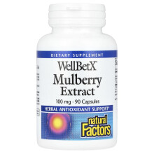 Natural Factors, WellBetX, Maulbeerextrakt, 100 mg, 90 Kapseln