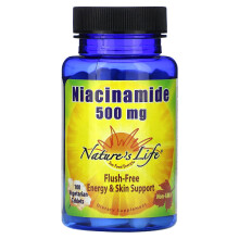 Nature's Life, Niacinamid, 500 mg, 100 vegetarische Tabletten