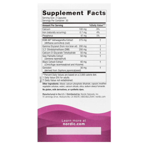 Nordic Naturals Nordic Naturals, Menopause Support , 60 Capsules 1