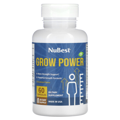 NuBest, Grow Power, Cannelle, 60 Capsules