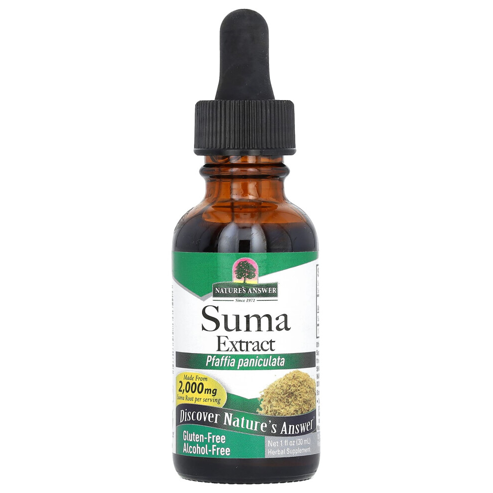Nature's Answer , Suma Extract, Alcohol-Free, 2,000 Mg, 1 Fl Oz (30 Ml)