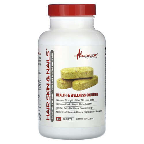 Metabolic Nutrition, Haar Haut & Nägel, 90 Tabletten