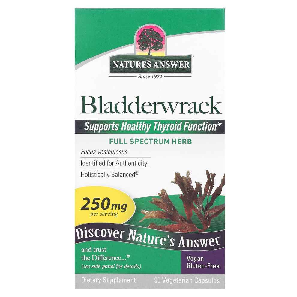 Nature's Answer , Bladderwrack, 250 Mg, 90 Vegetarian Capsules