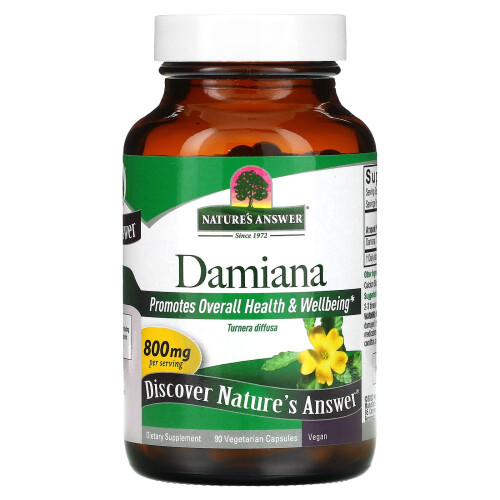 Nature's Answer, Damiana, 90 Vegetarische Kapseln 2