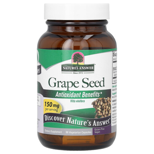 Nature's Answer, Pépins de Raisin, 150 mg, 60 Capsules Végétariennes 1