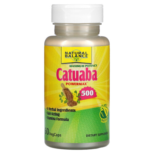Natural Balance, Maximale Potenz Catuaba Power Max 500, 60 VegCaps 2