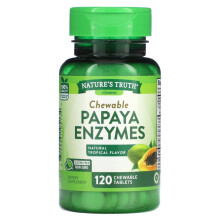 Nature's Truth, Kautabletten Papaya-Enzyme, Natürlicher tropischer Geschmack, 120 Kautabletten
