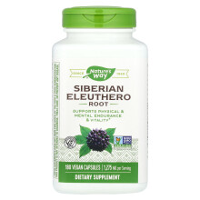 Nature's Way, Siberian Eleuthero Root, 1,275 mg, 180 Vegan Capsules (425 mg Per Capsule)
